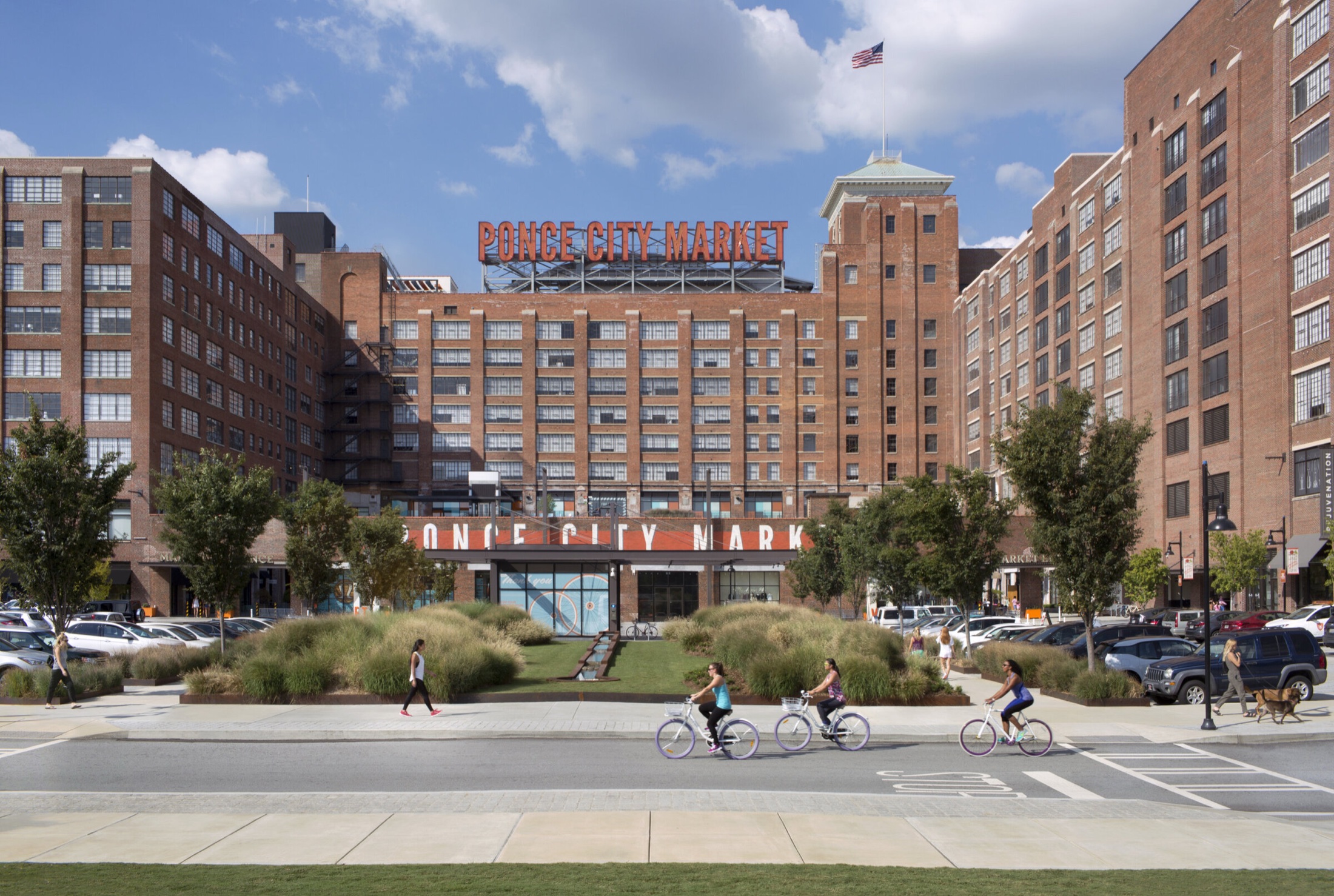 Ponce City Market and the BeltLine Eastside Trail, two blocks from Fourth Ward